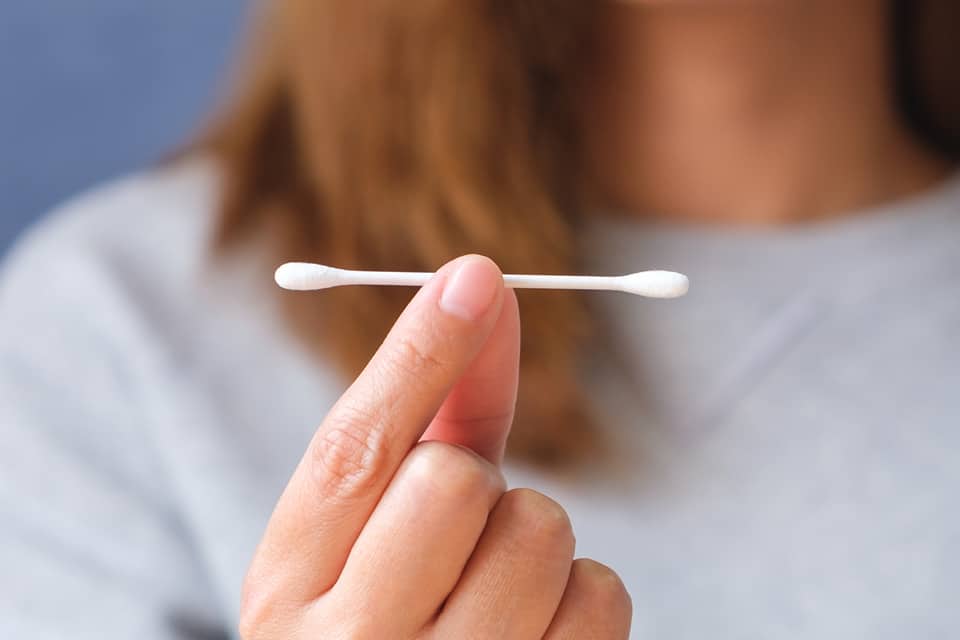 Do not use cotton swab for earwax removal